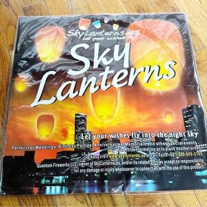 Sky Lanterns - purple set of nine